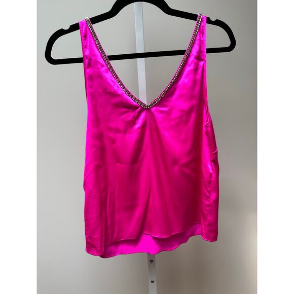 NEW NWT Generation Love Women's Pink Marian Crystal Trim Tank Top Size Small - Picture 4 of 7
